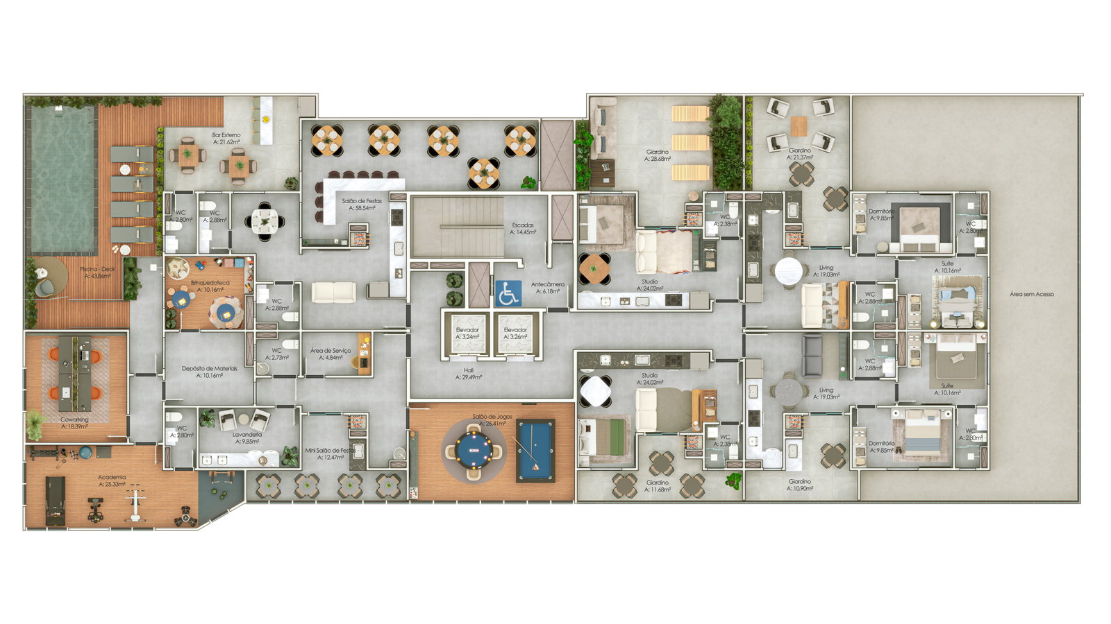 Planta 1 de Bivver Residence