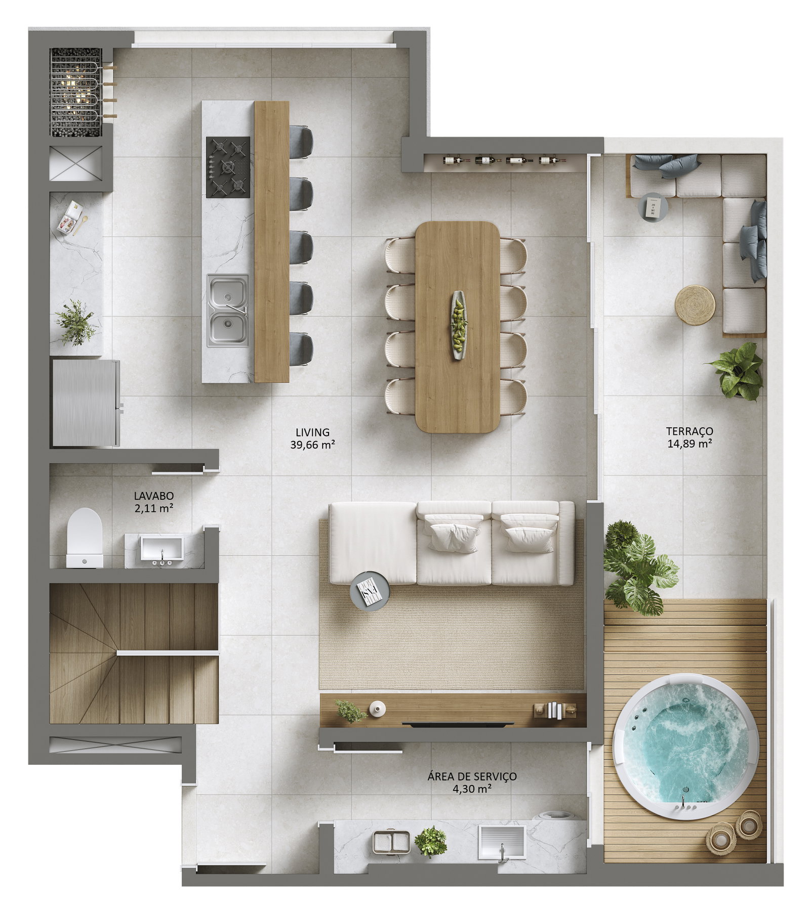 Planta 1 de Residencial Duque 375