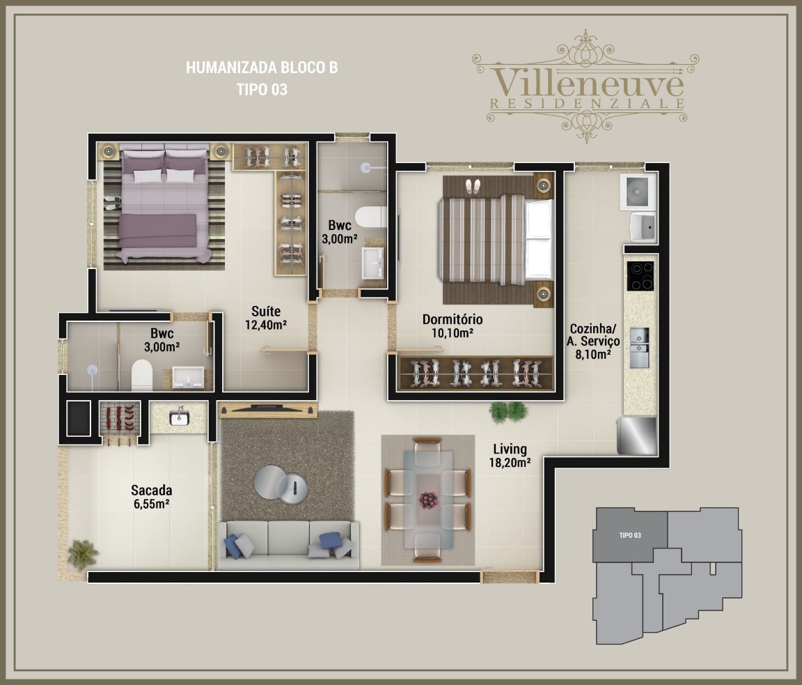 Planta 8 de Villeneuve