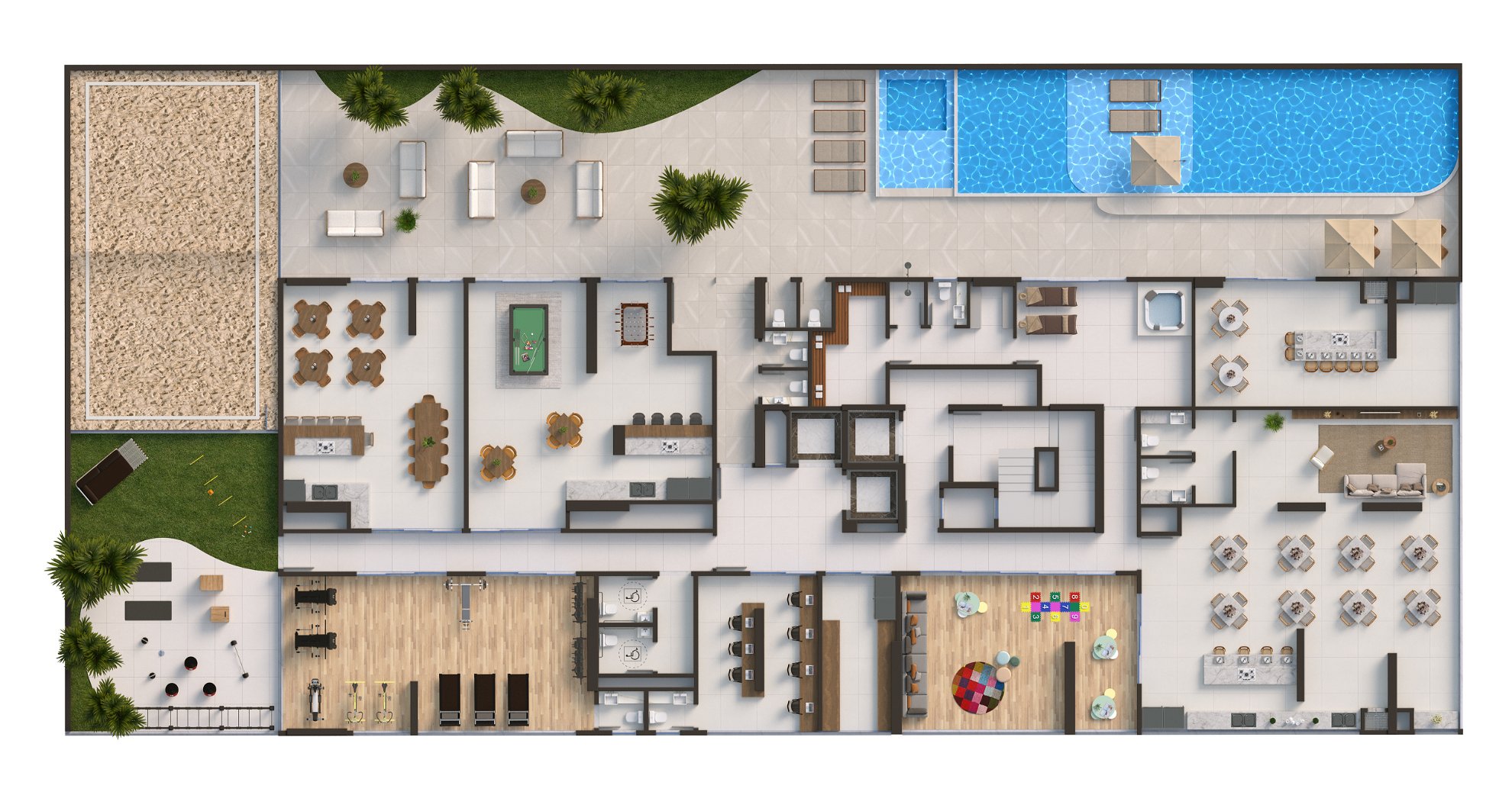 Planta Lazer · Térreo do La Vie