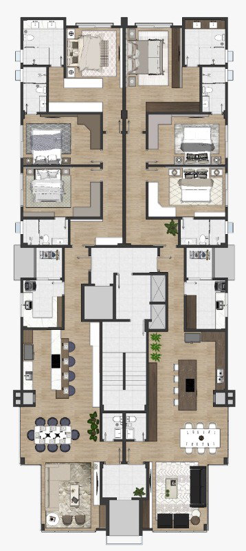 Planta 3 de Residencial Diamond