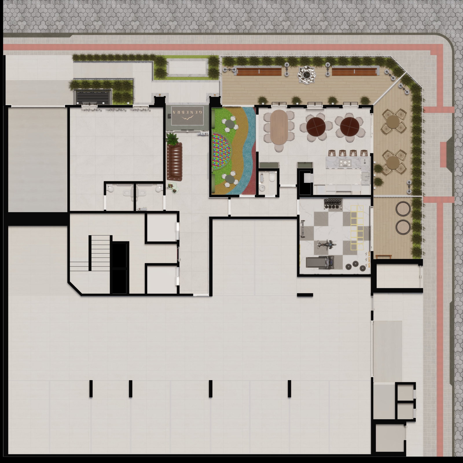 Planta Lazer · Garagem do Genebra