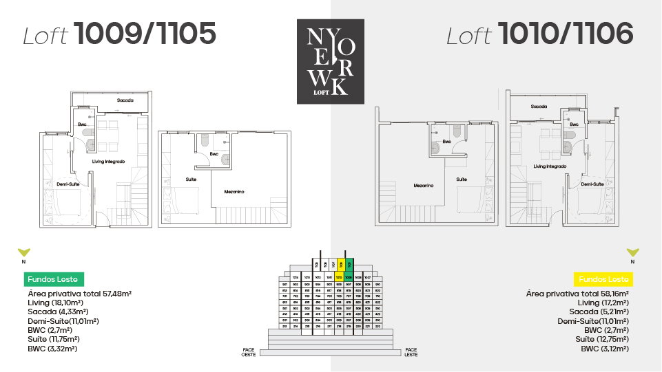 Planta 13 de New York Lofts