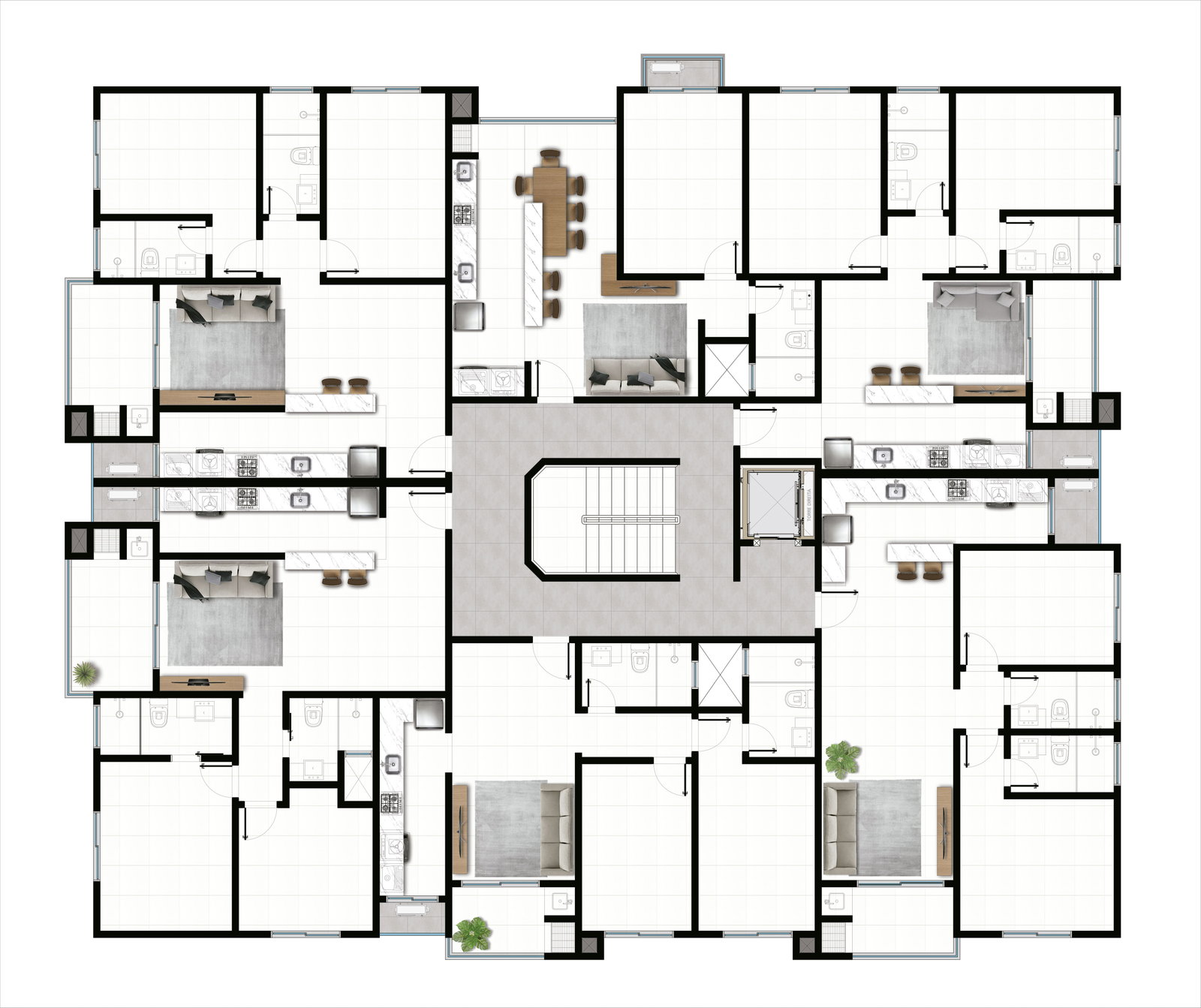 Planta 8 de Sunset Residence