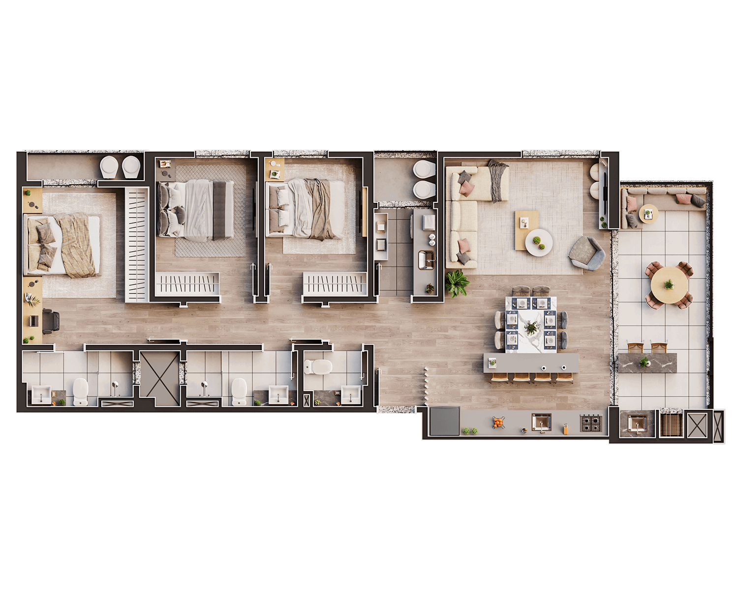 Planta 3 de Residencial Ocean Boulevard