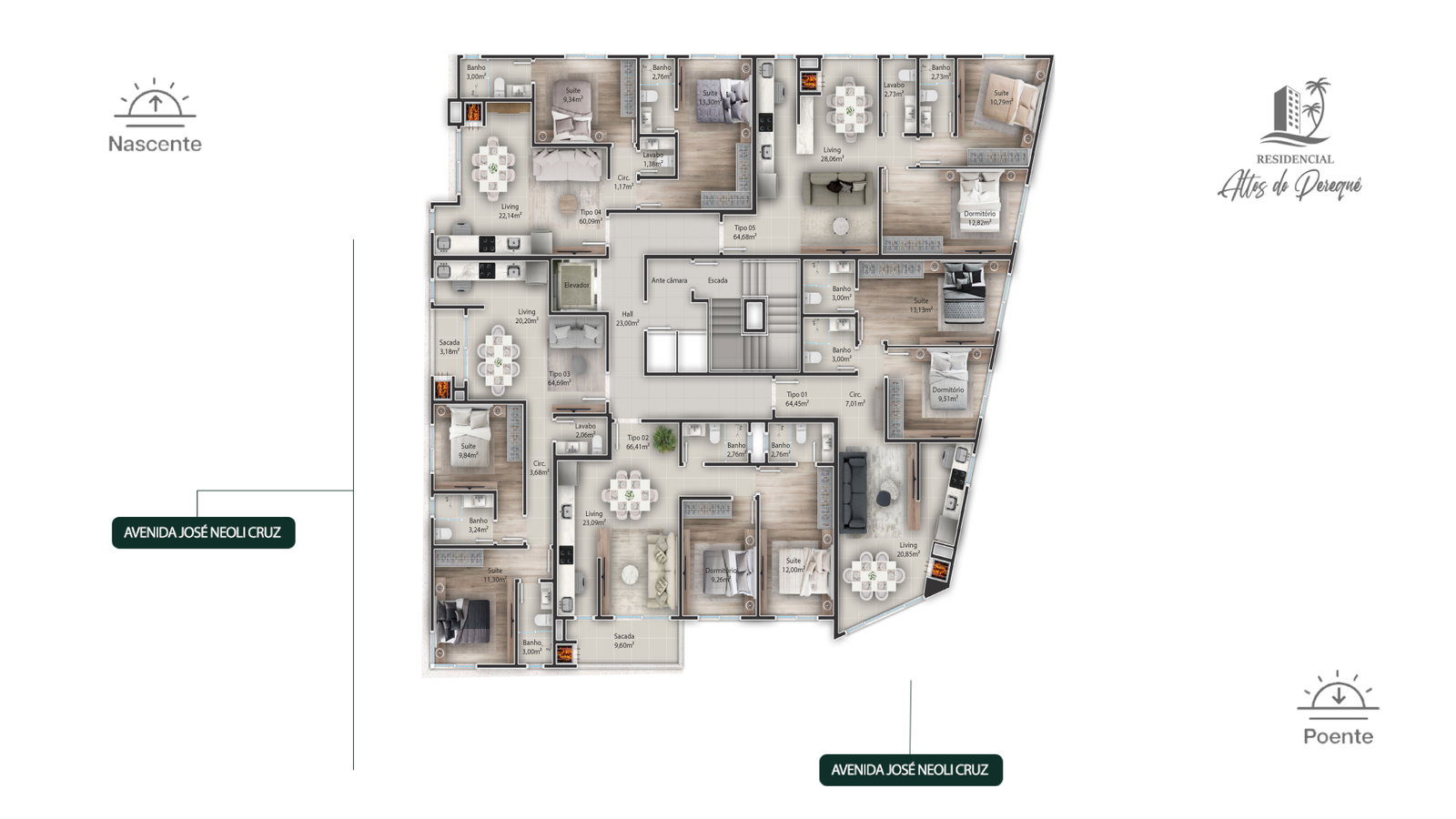 Planta 2 de Residencial Altos do Perequê