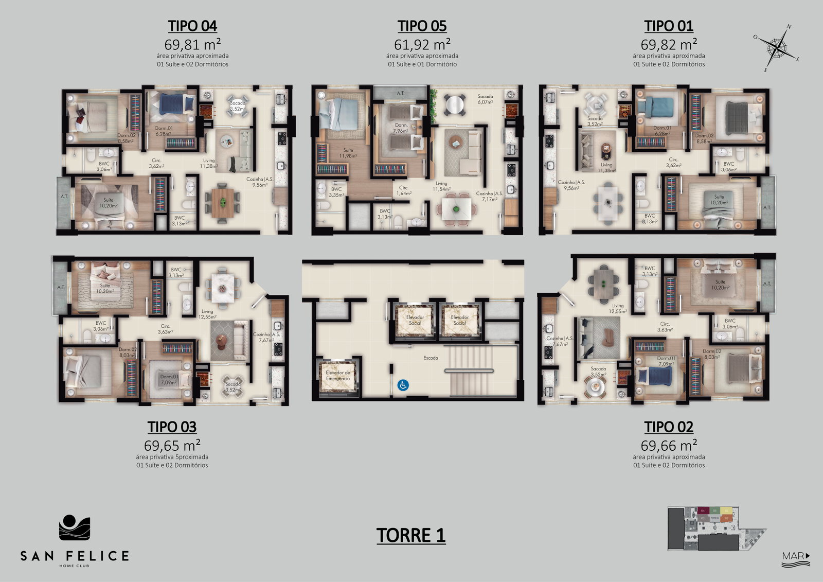 Planta 3 de San Felice Home Club