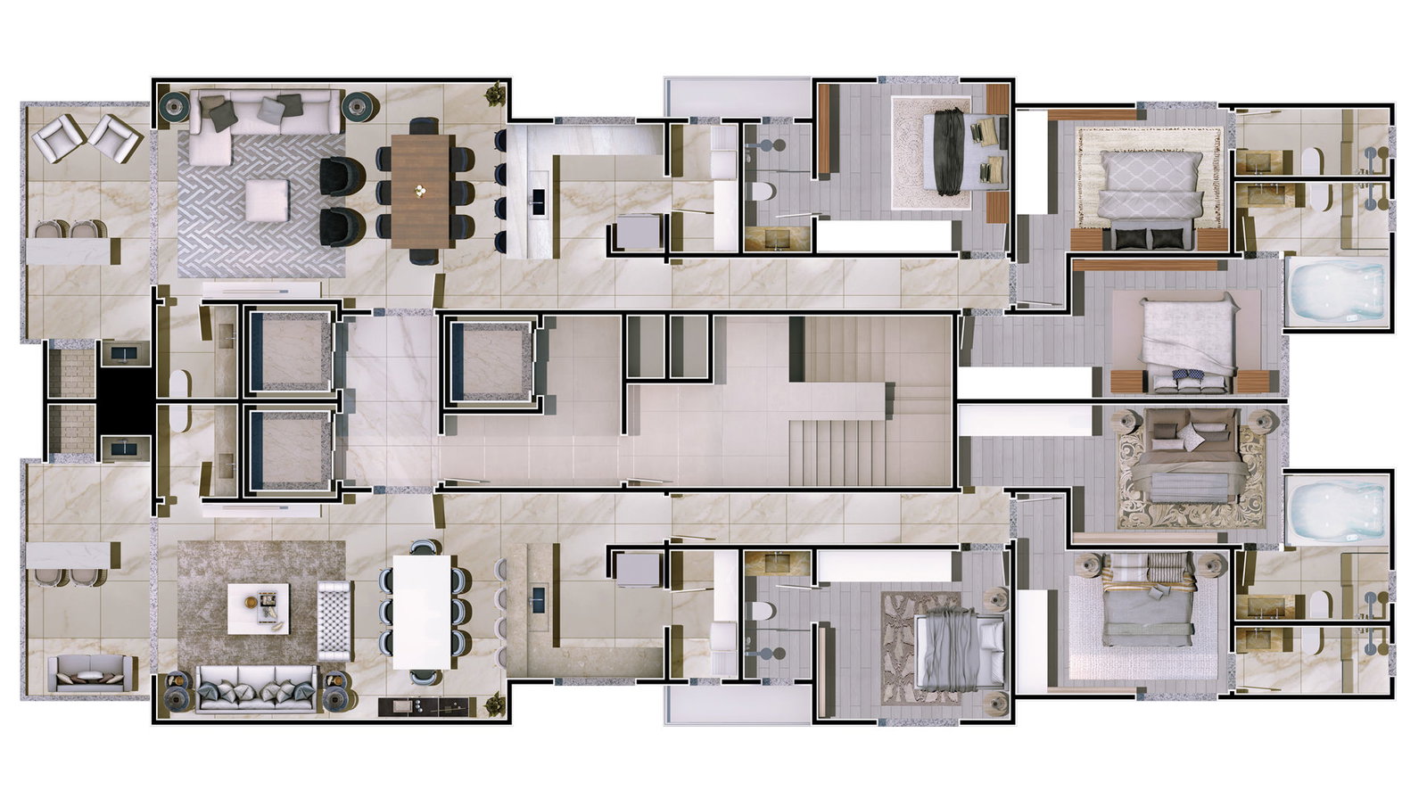 Planta 1 de Grand Mirage Residence
