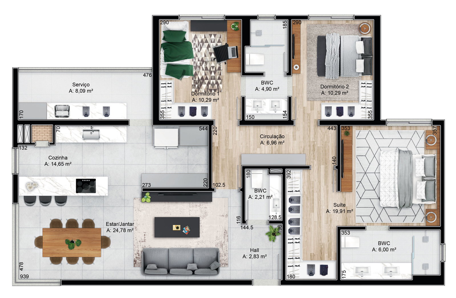 Planta 5 de Millennium Park Residence