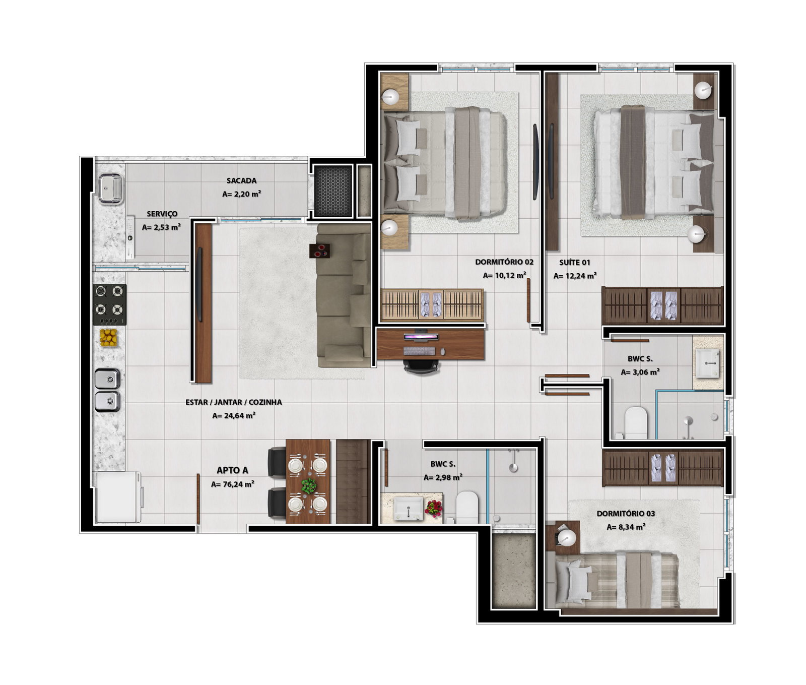 Planta 1 de North Brava