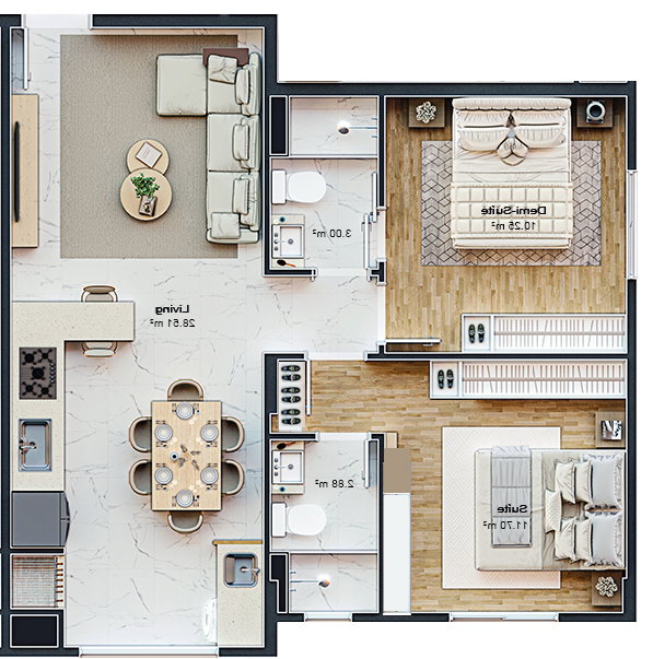 Planta 8 de Topazio Residence