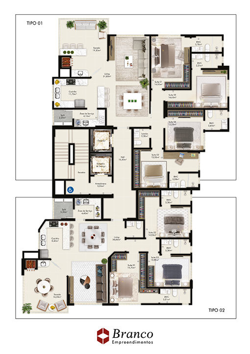 Planta 2 de Berilo Palace Residence