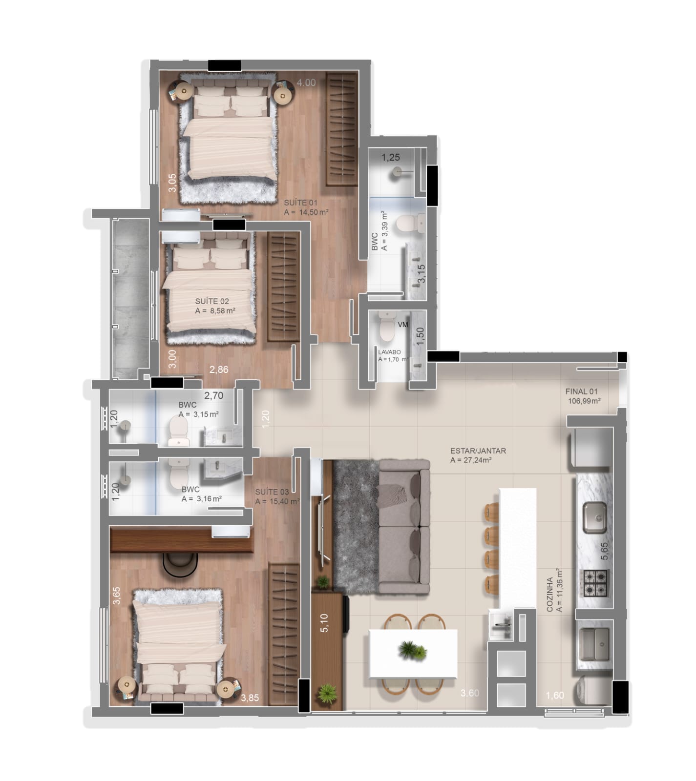 Planta 1 de Delos Residence