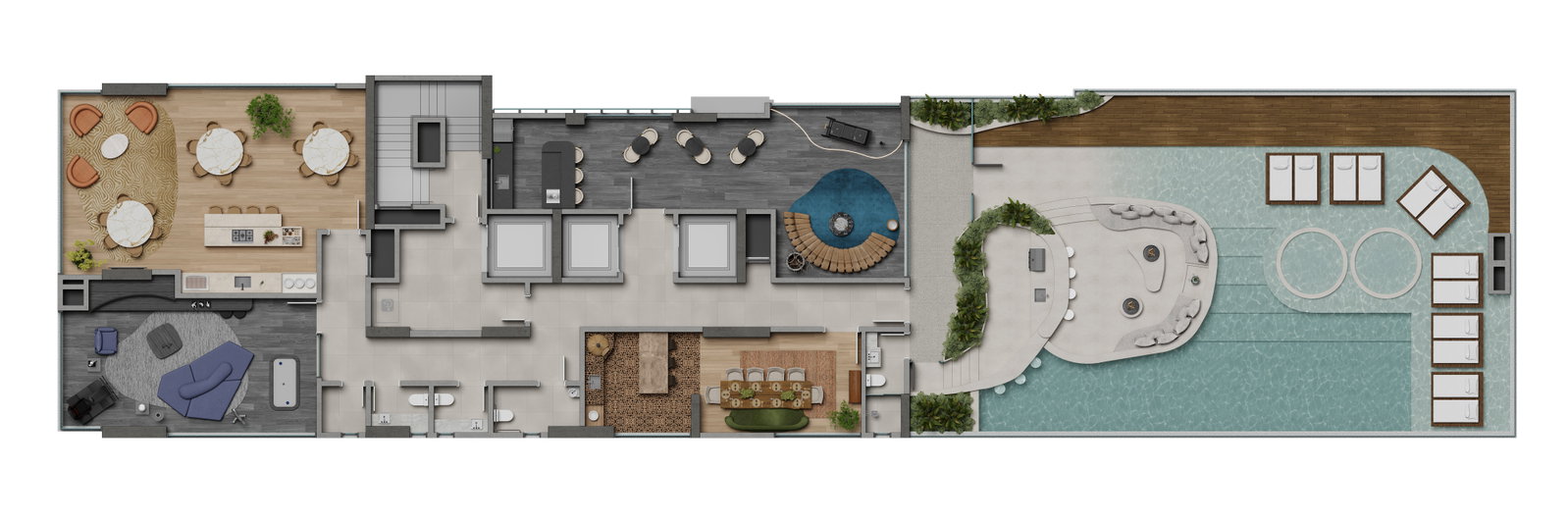Planta Lazer · Rooftop do Arium