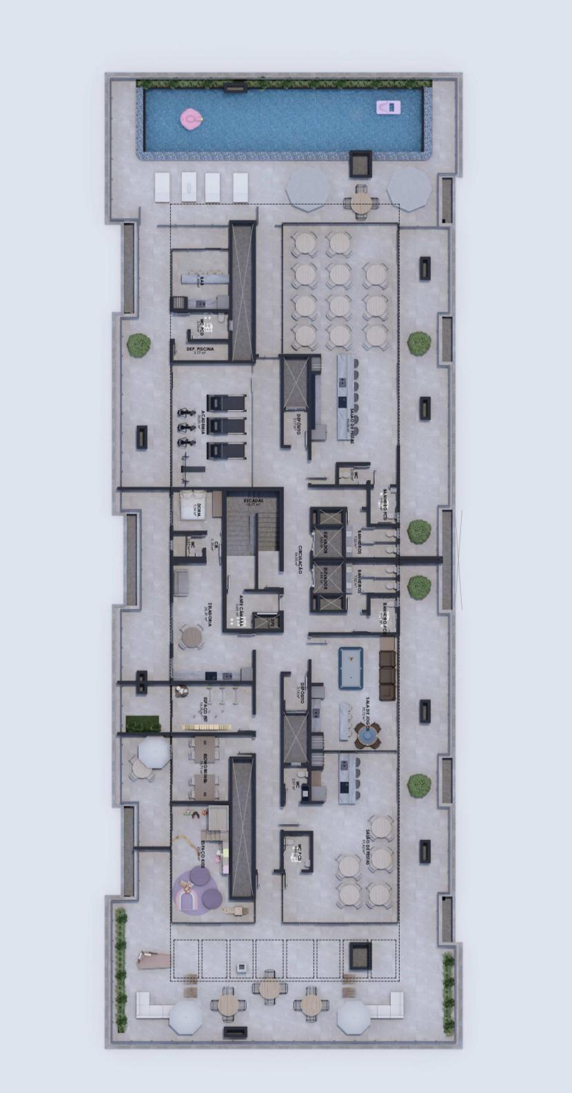 Planta 1 de Vêneto Residence