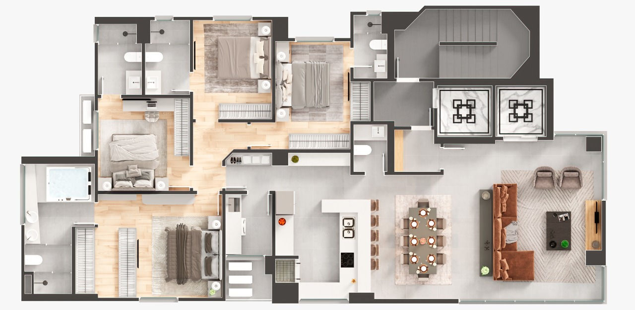 Planta 6 de Sparkling Wine Residence