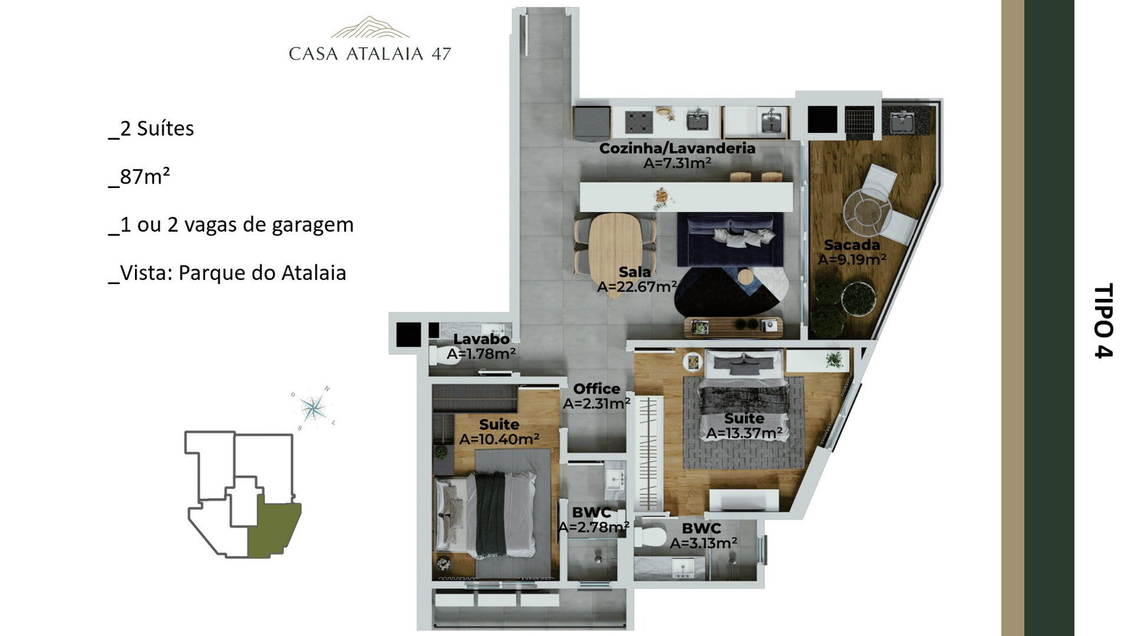 Planta 7 de Casa Atalaia 47