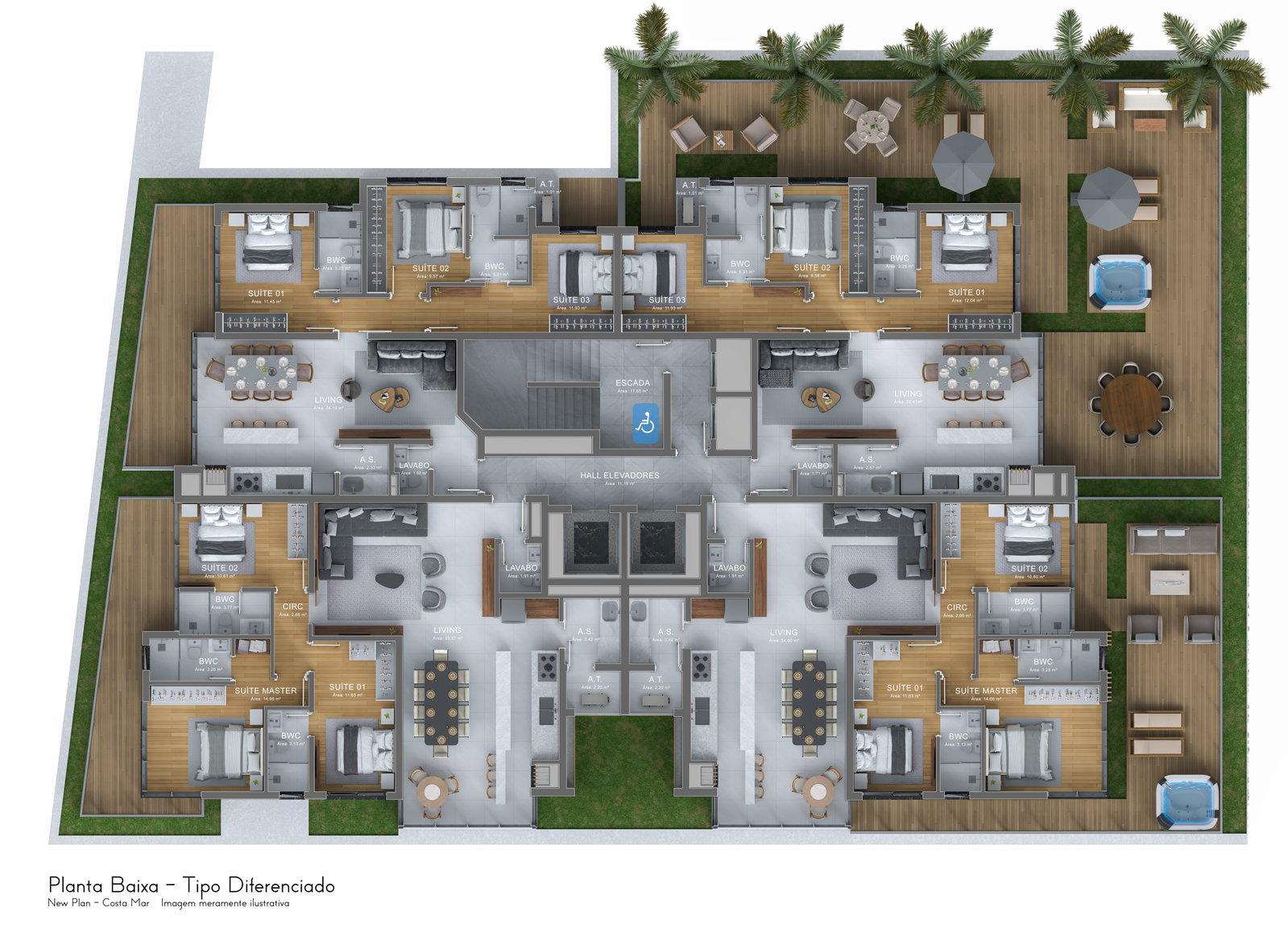 Planta 11 de Costa Mar