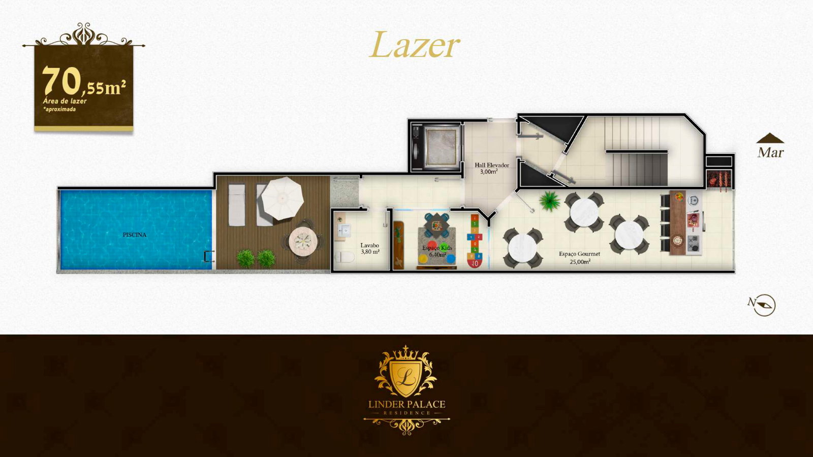 Planta Lazer do Linder Palace