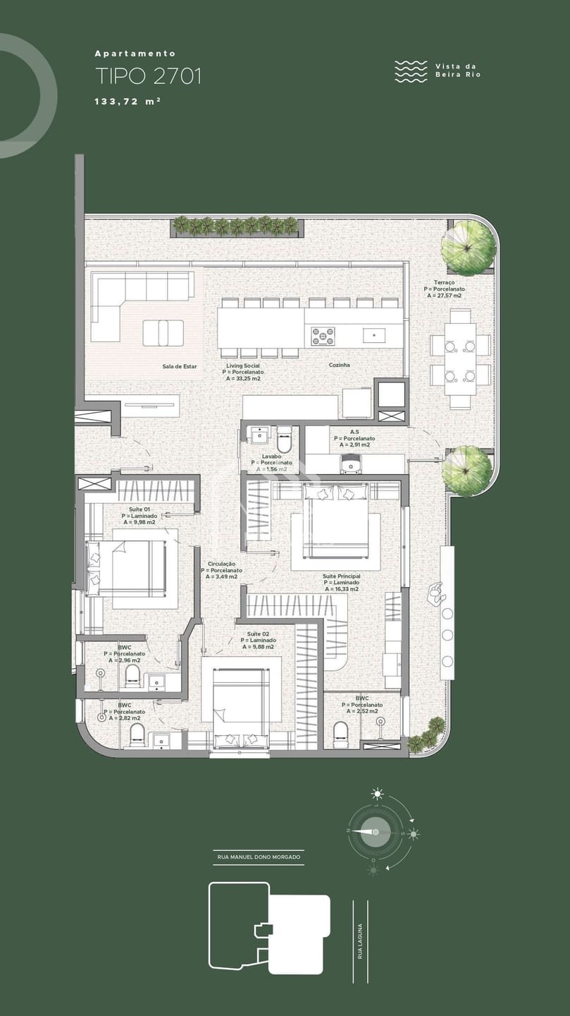 Foto 25 de Apartamento 3 suítes para alugar · Fazenda, Itajaí · LAGUNA 182