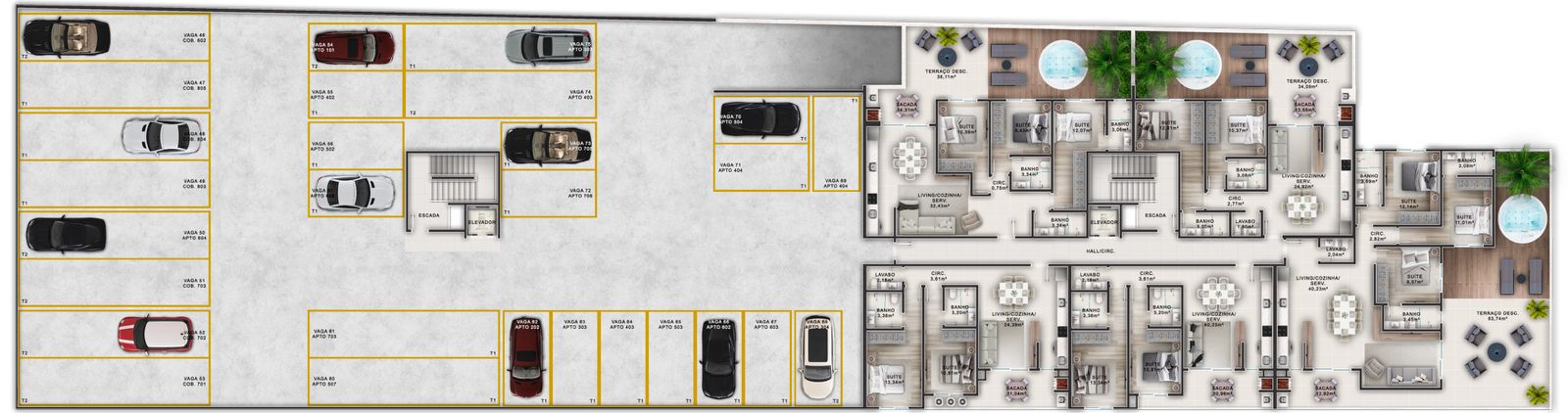 Planta 2 de Palm Beach Home Club