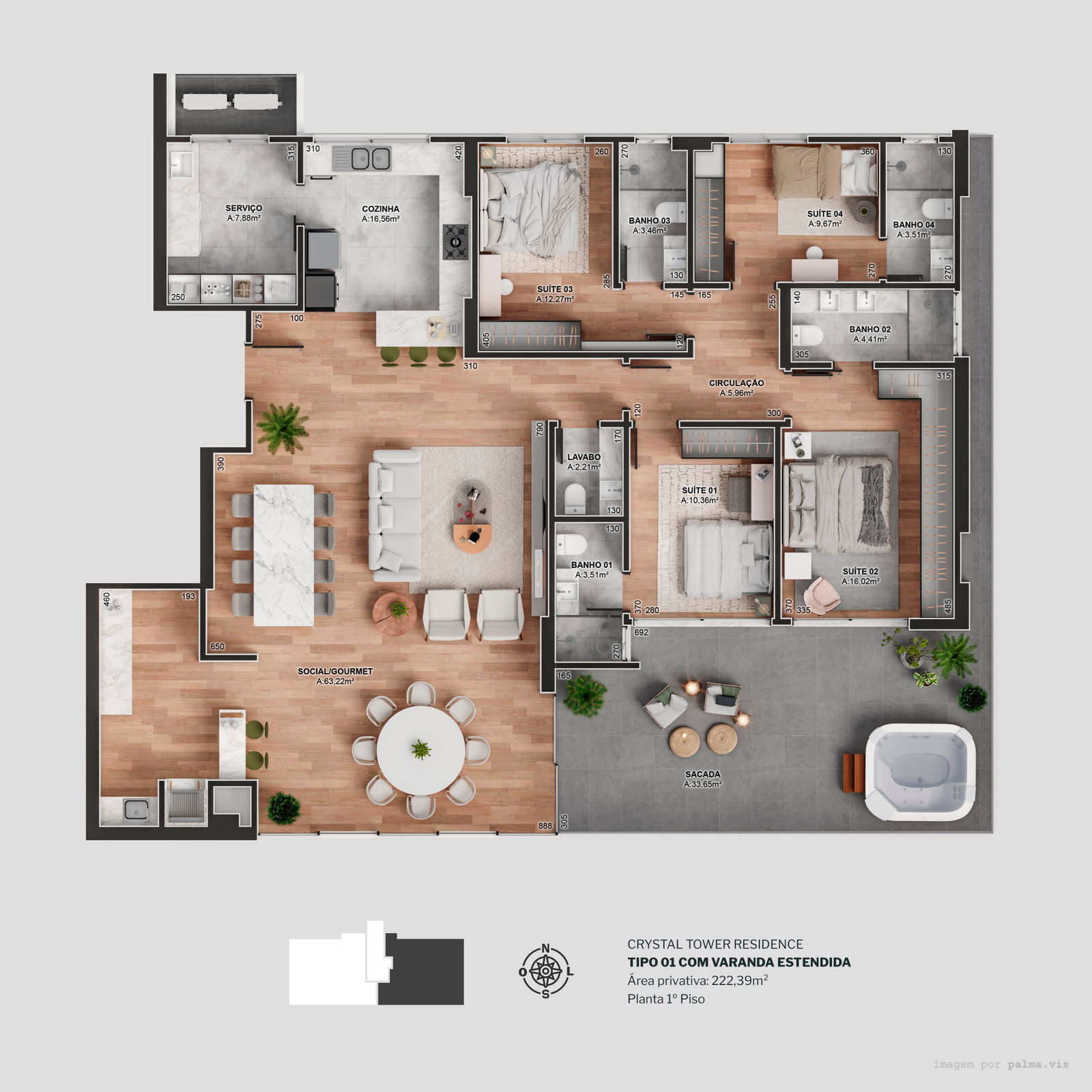Planta 5 de Diamond Crystal Tower