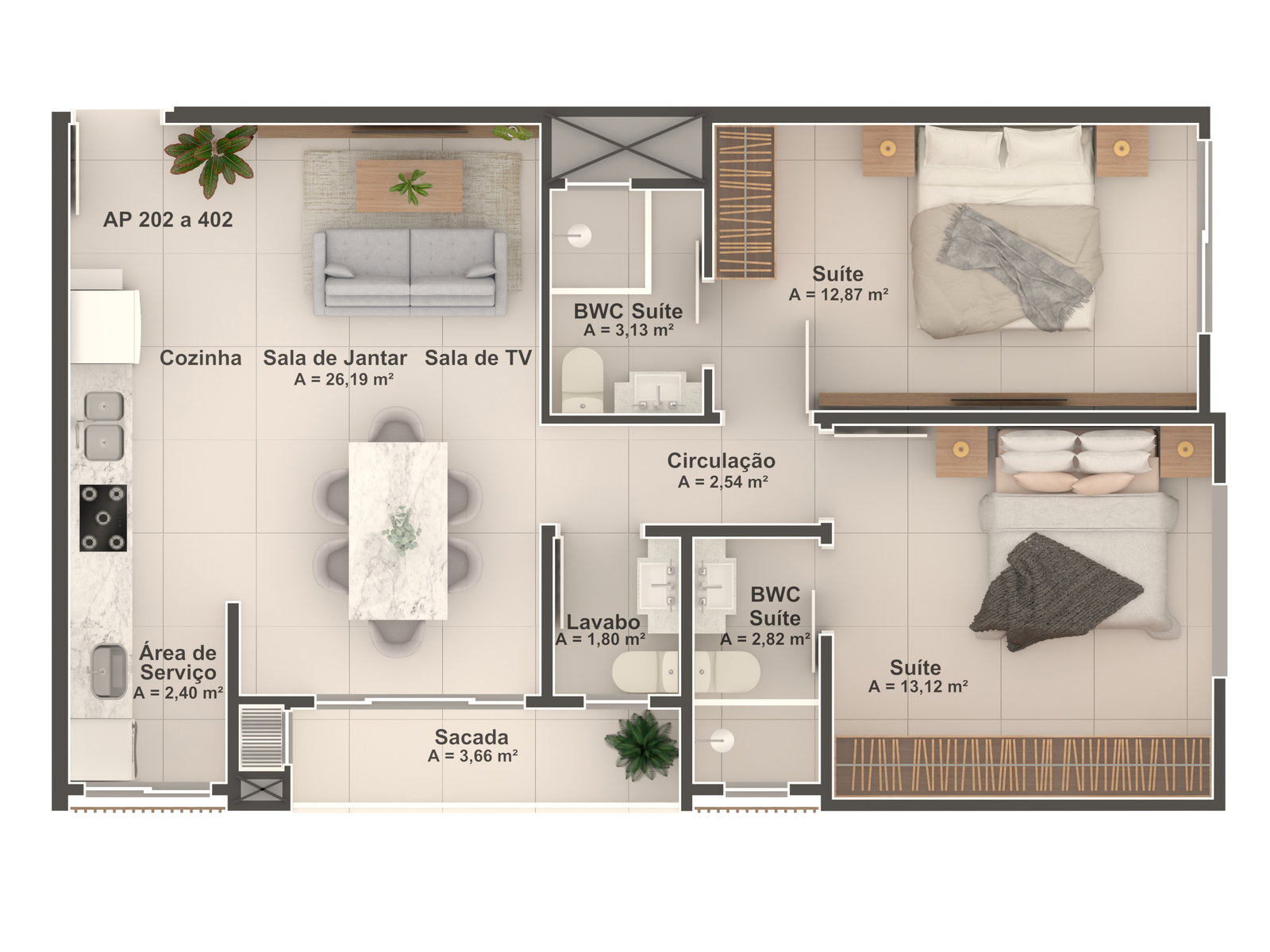 Planta 4 de Residencial Bartolomeu