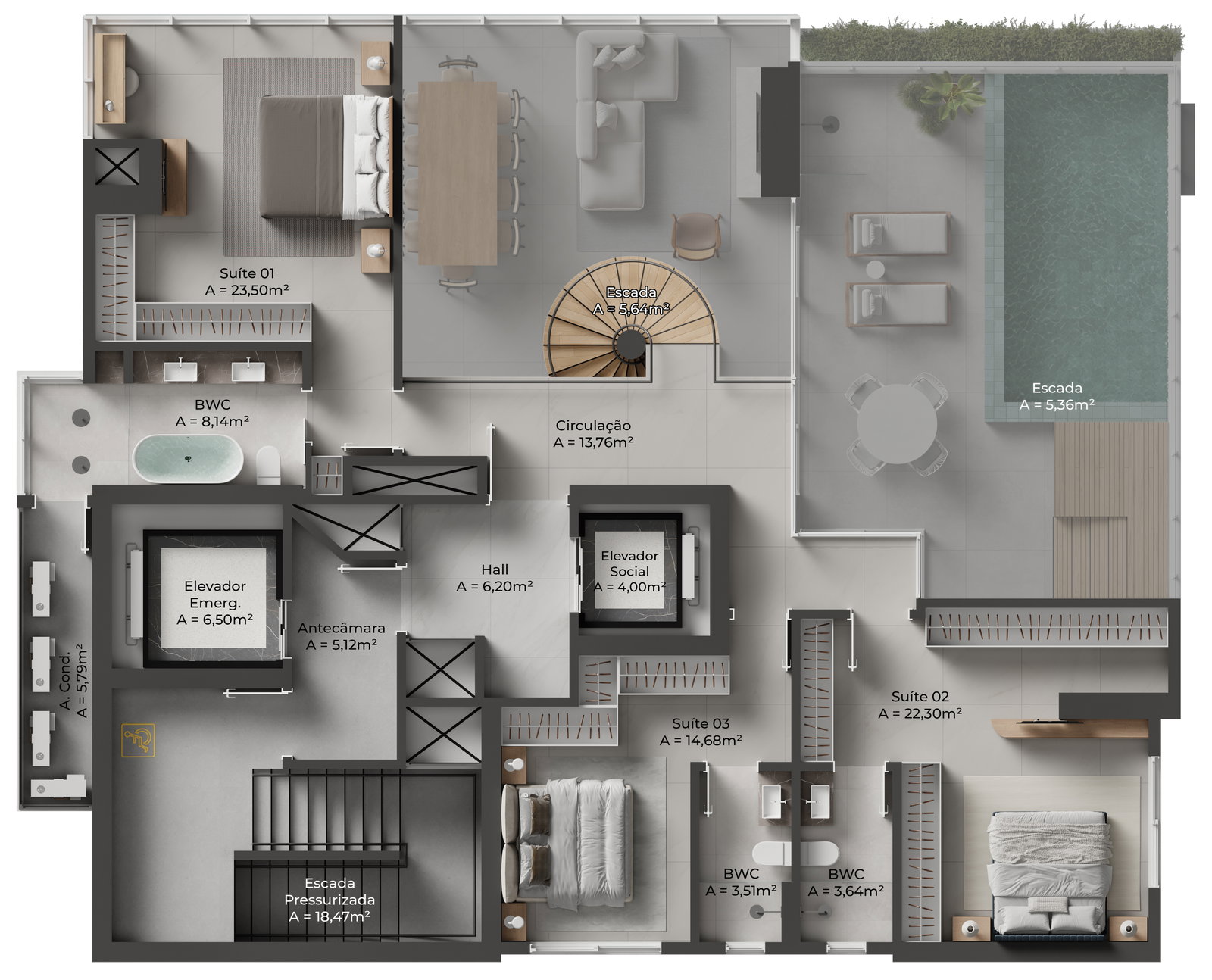 Planta 7 de Toscano Residenze