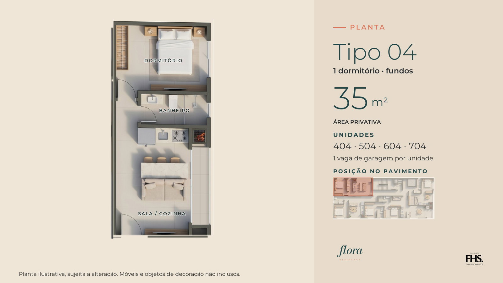 Planta 4 de Flora Residence