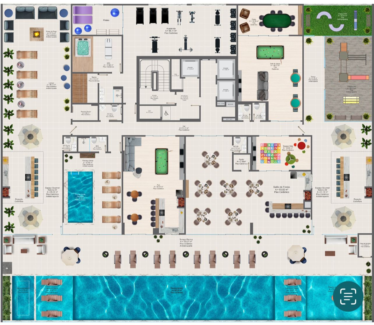 Planta 2 de Atlan Tower