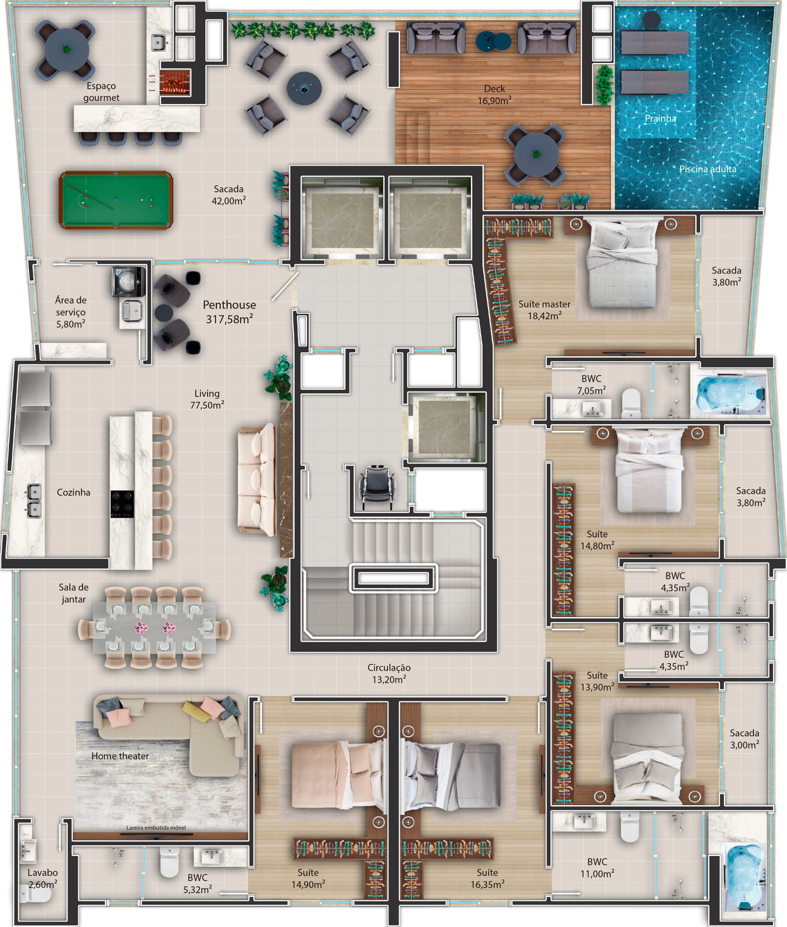 Planta 3 de Obelisco Skyhomes