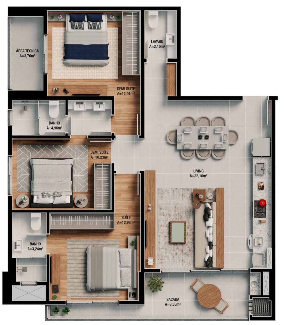 Planta 27 de Brava Valley Residence