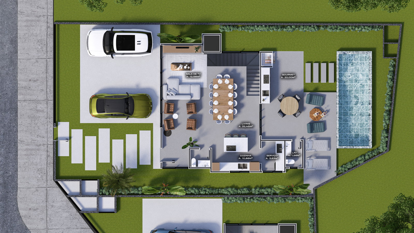 Planta 1 de Residencial Voltolini II
