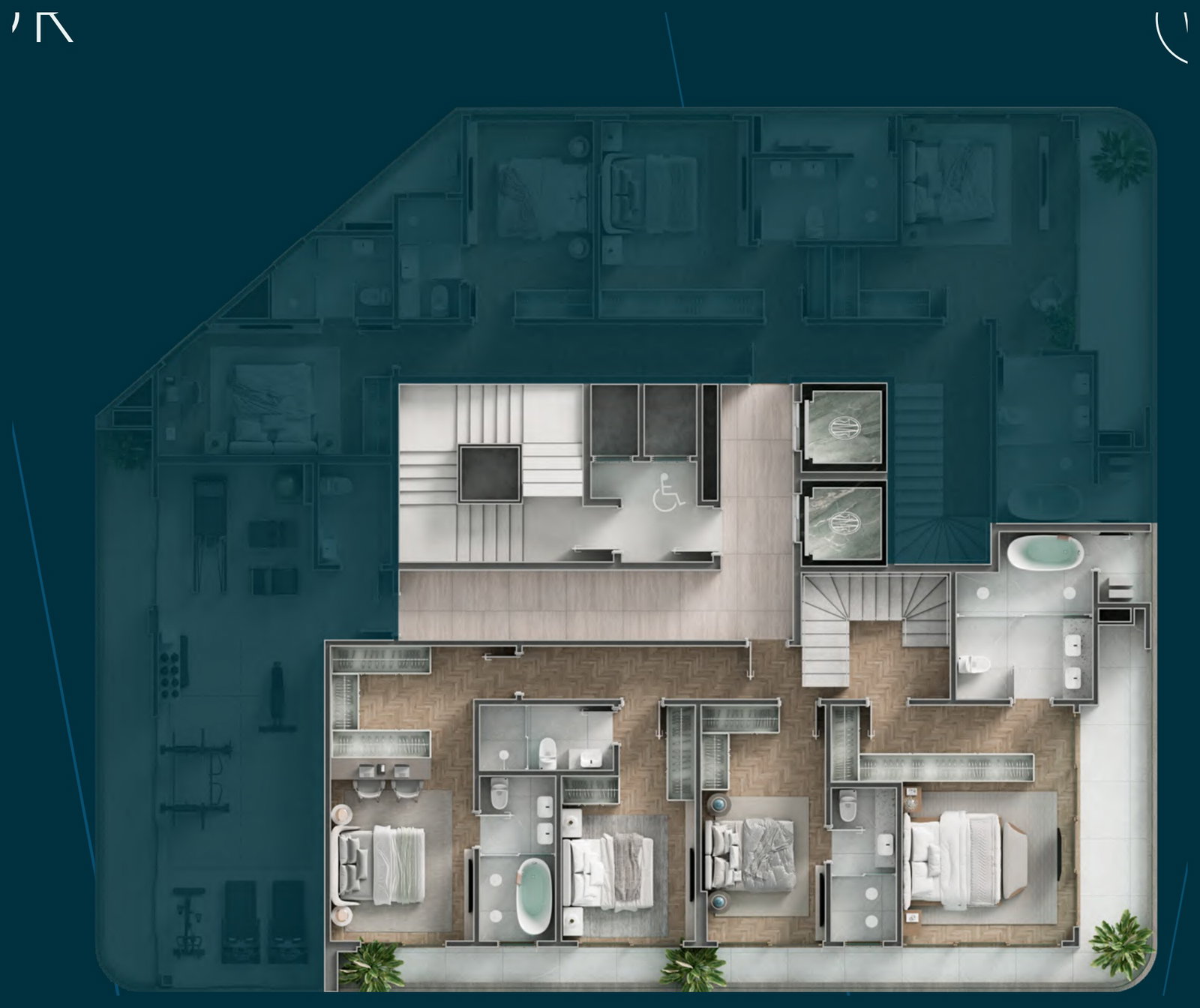 Planta 1 de Amares Residencial Boutique