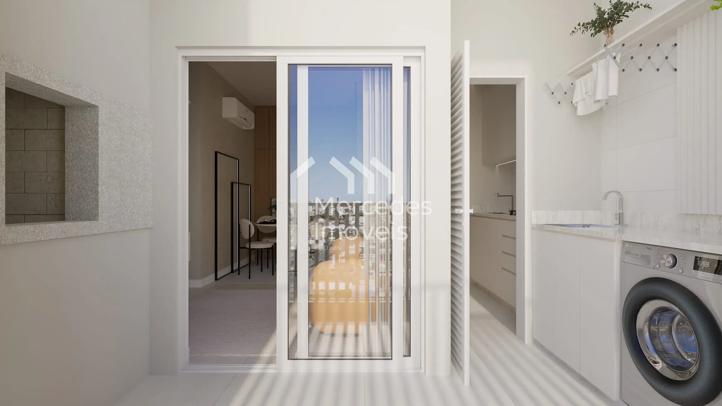 Foto 5 de Apartamento com 1 suíte + 1 dormitório à venda, 56,99m² Cordeiros, Itajaí, SC