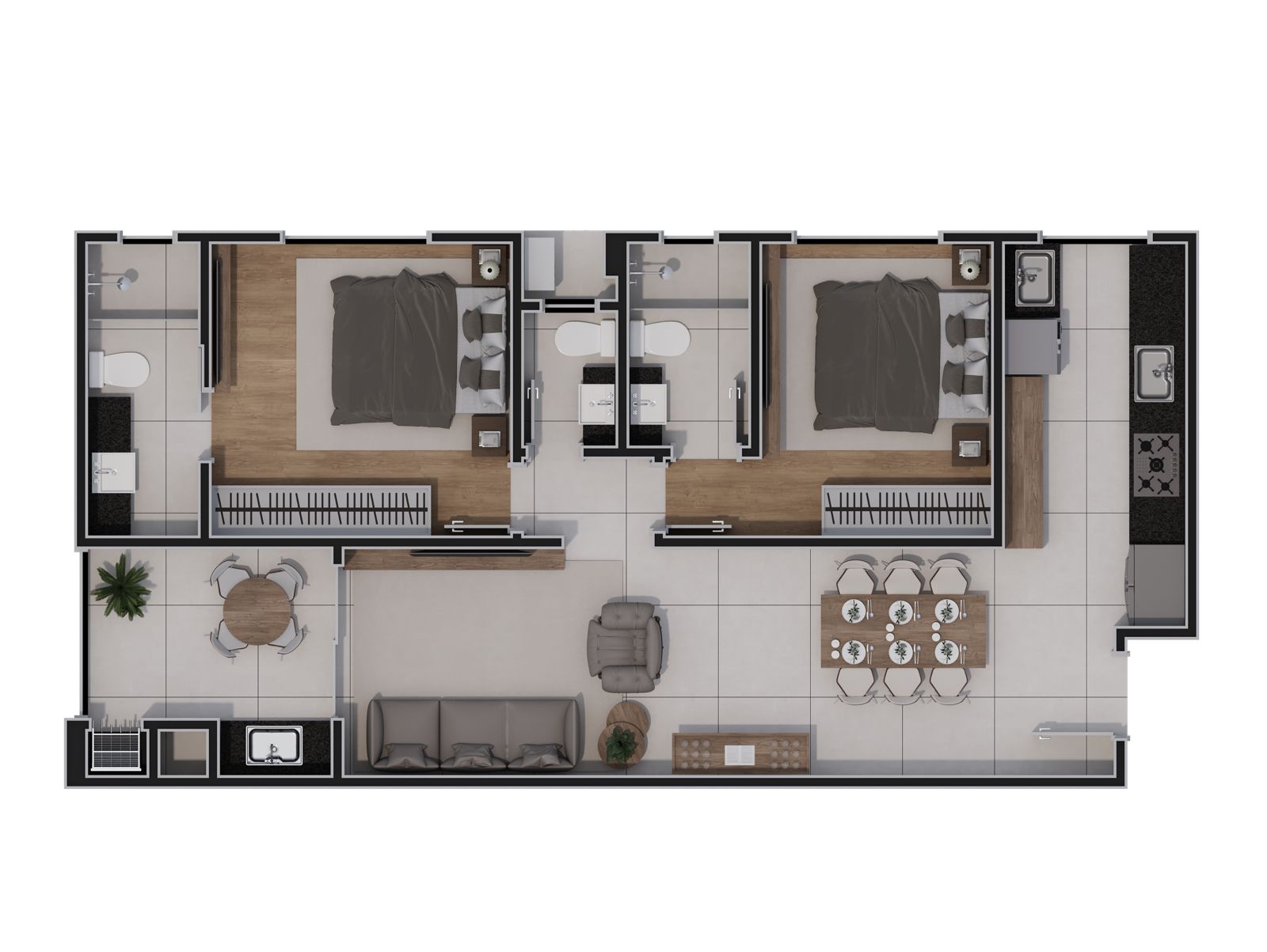 Planta 1 de Saint Malo Residencial