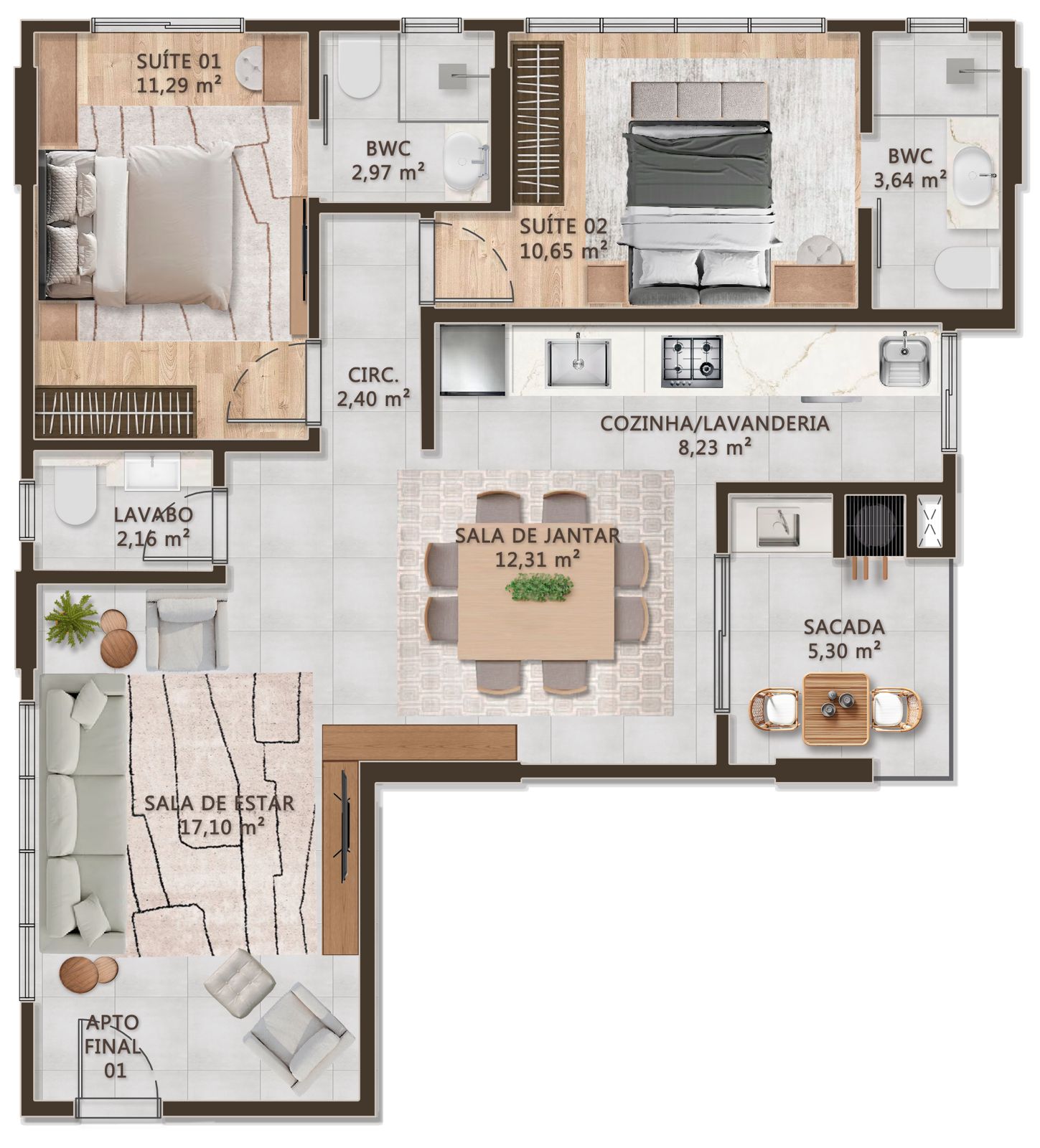 Planta 1 de Downtown