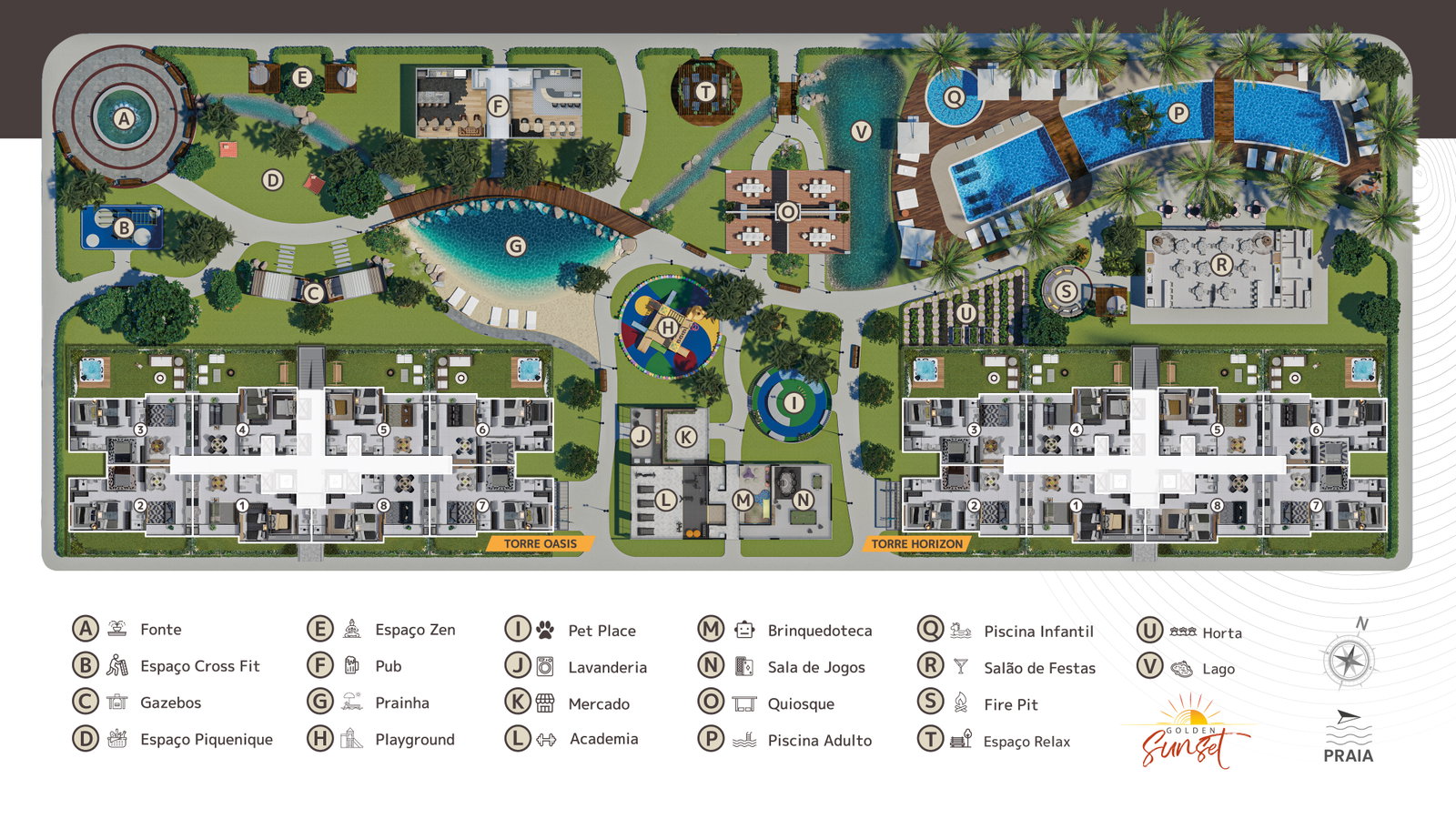 Planta 2 de Golden Sunset Residence