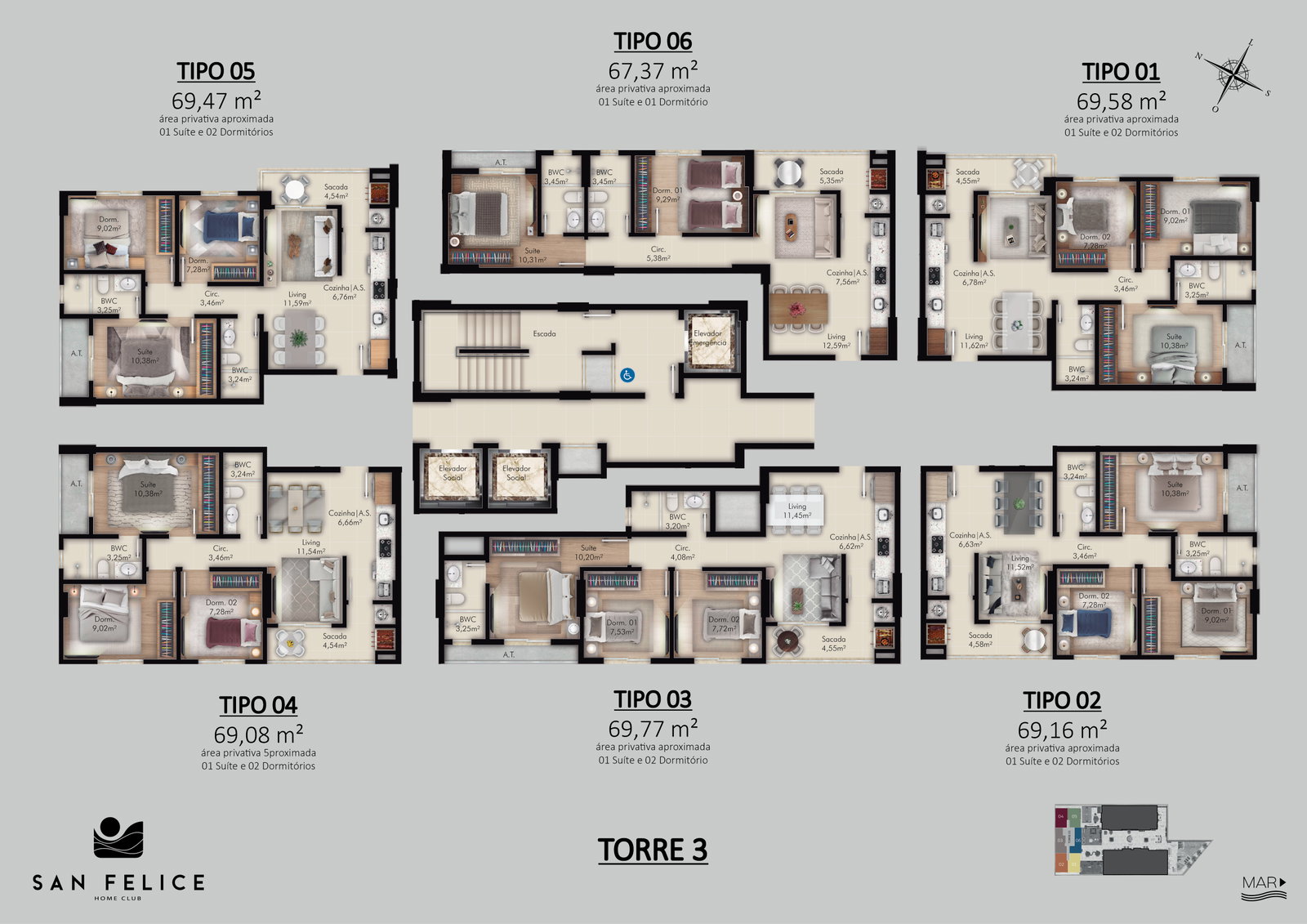 Planta 1 de San Felice Home Club