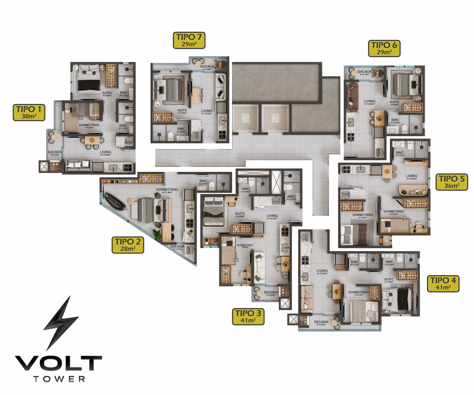 Planta 3 de Volt Tower