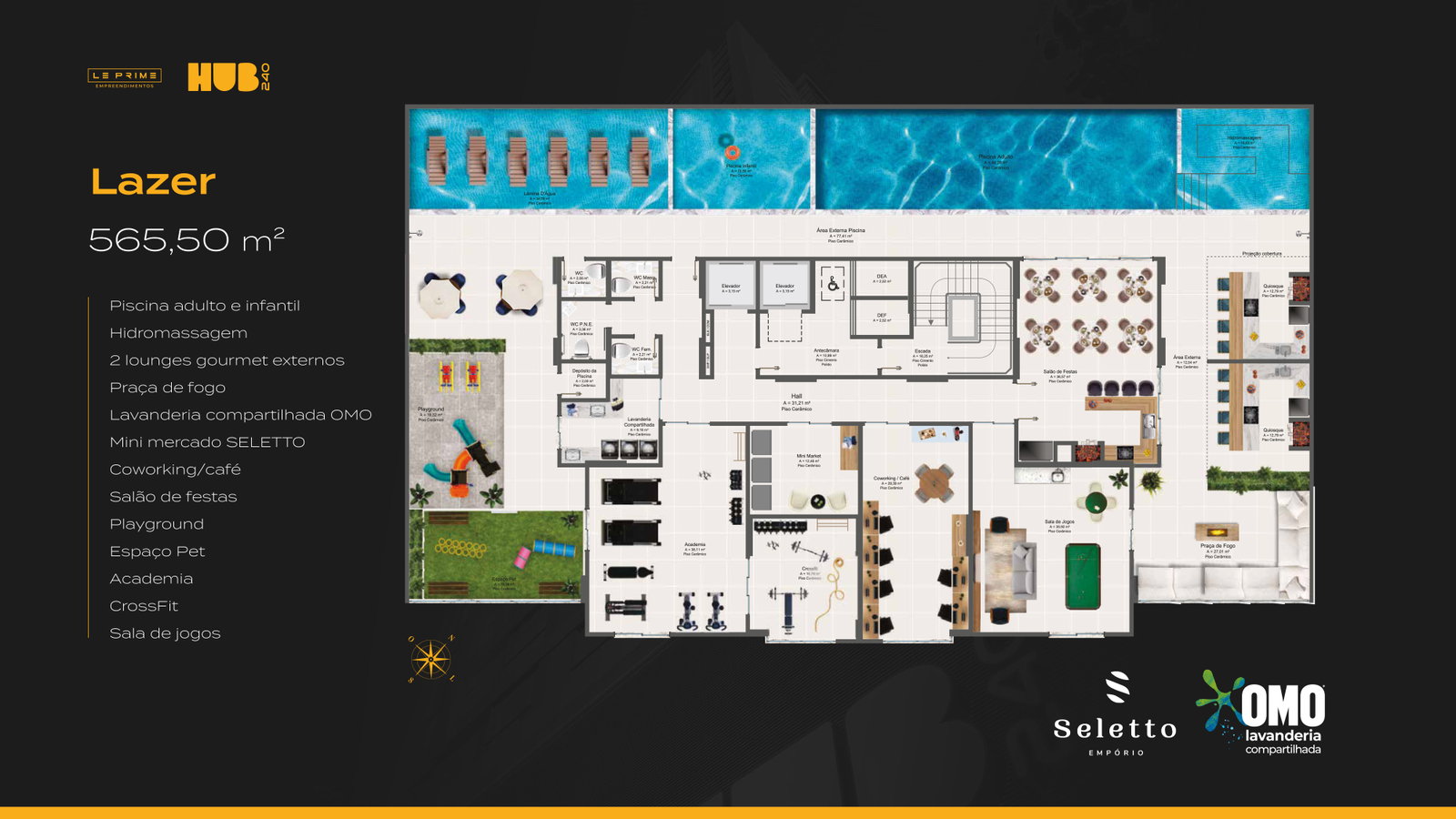 Planta Lazer do Hub240