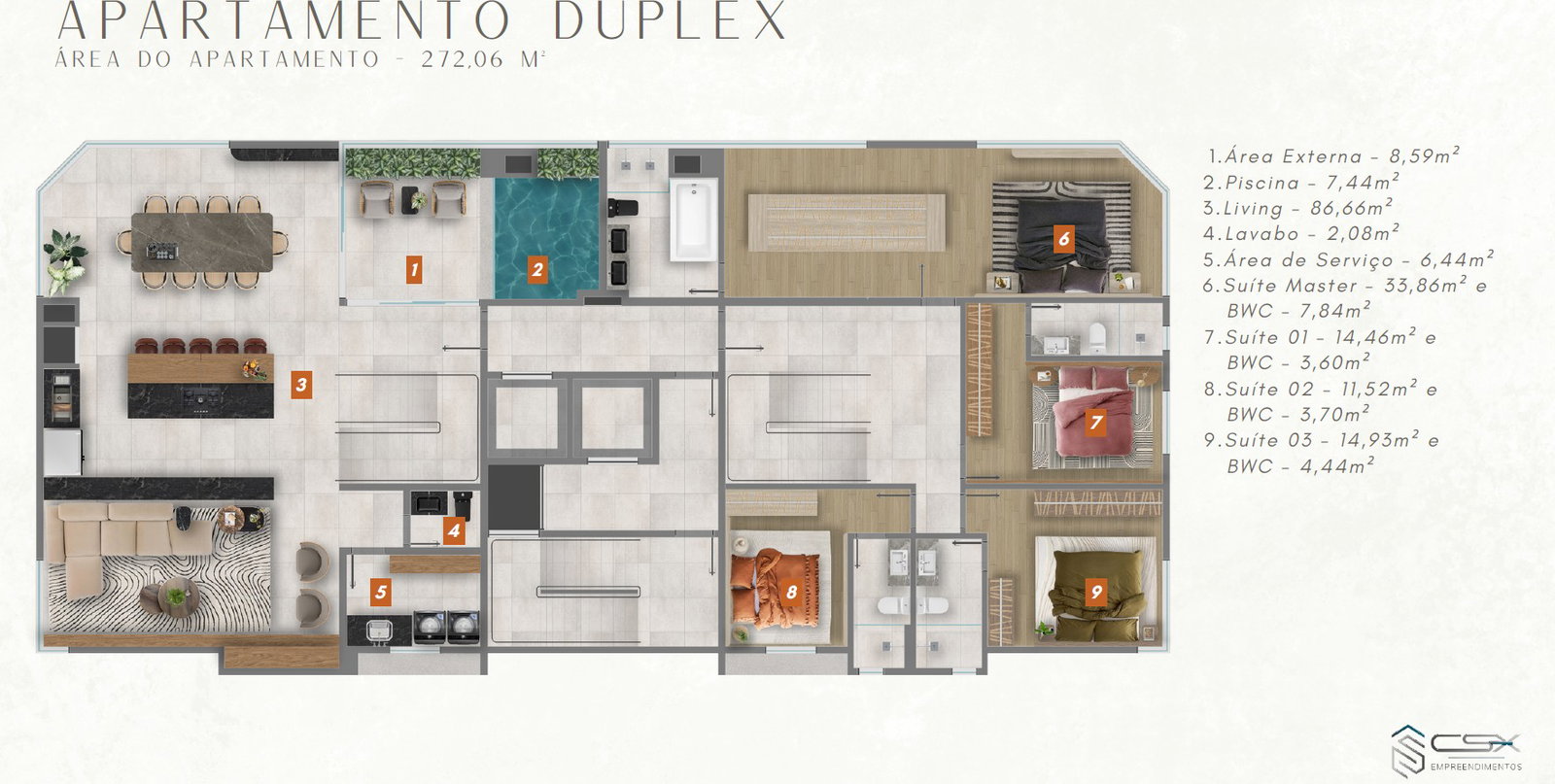 Planta 1 de Vitalité Residence