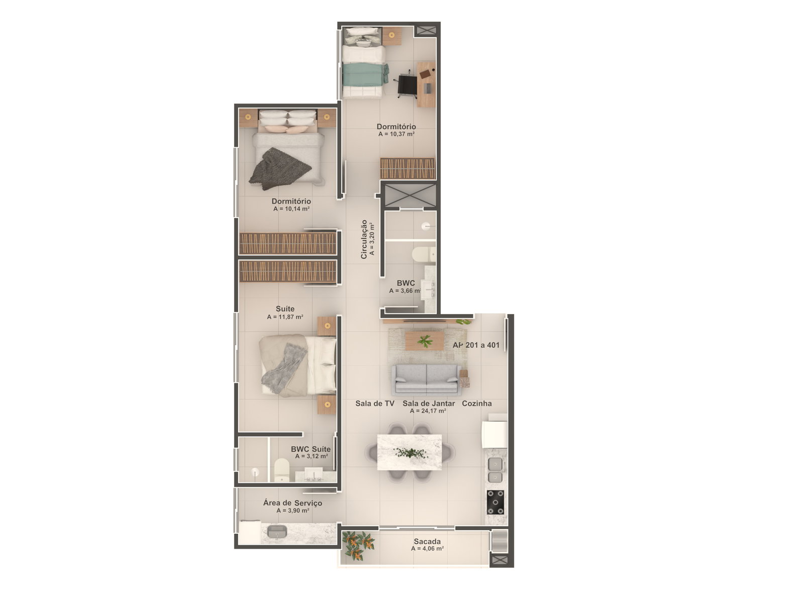 Planta 7 de Residencial Bartolomeu
