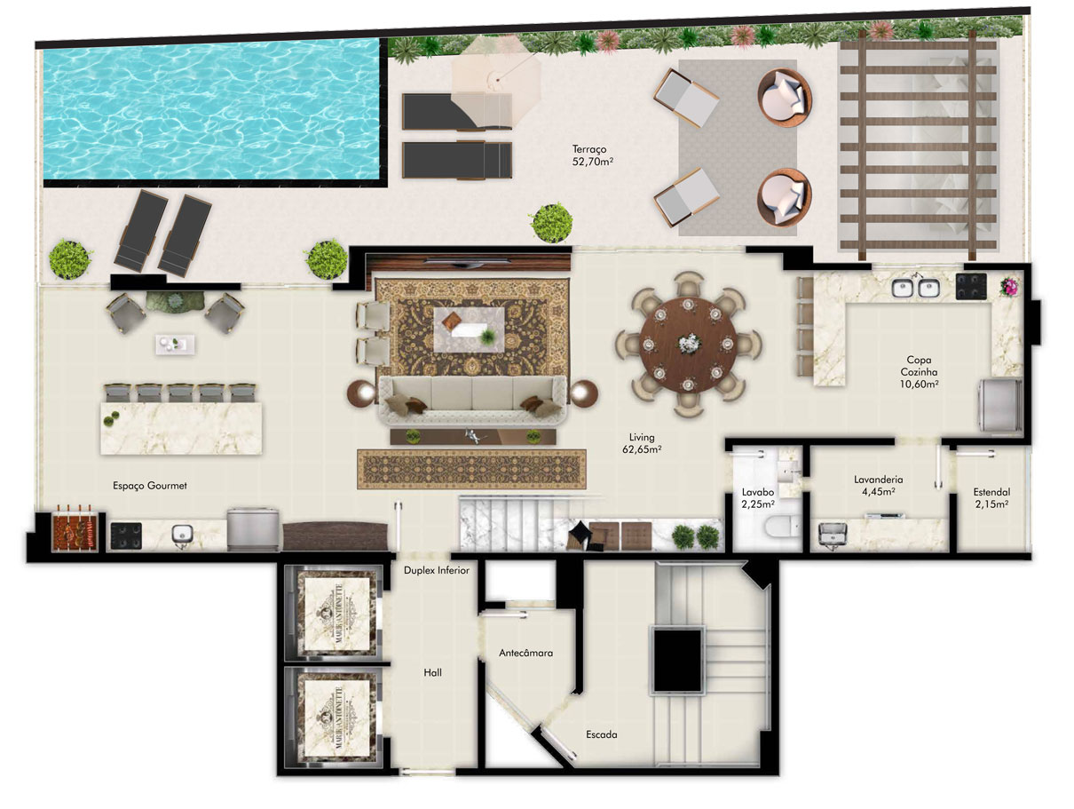 Planta 5 de Marie Antoinette