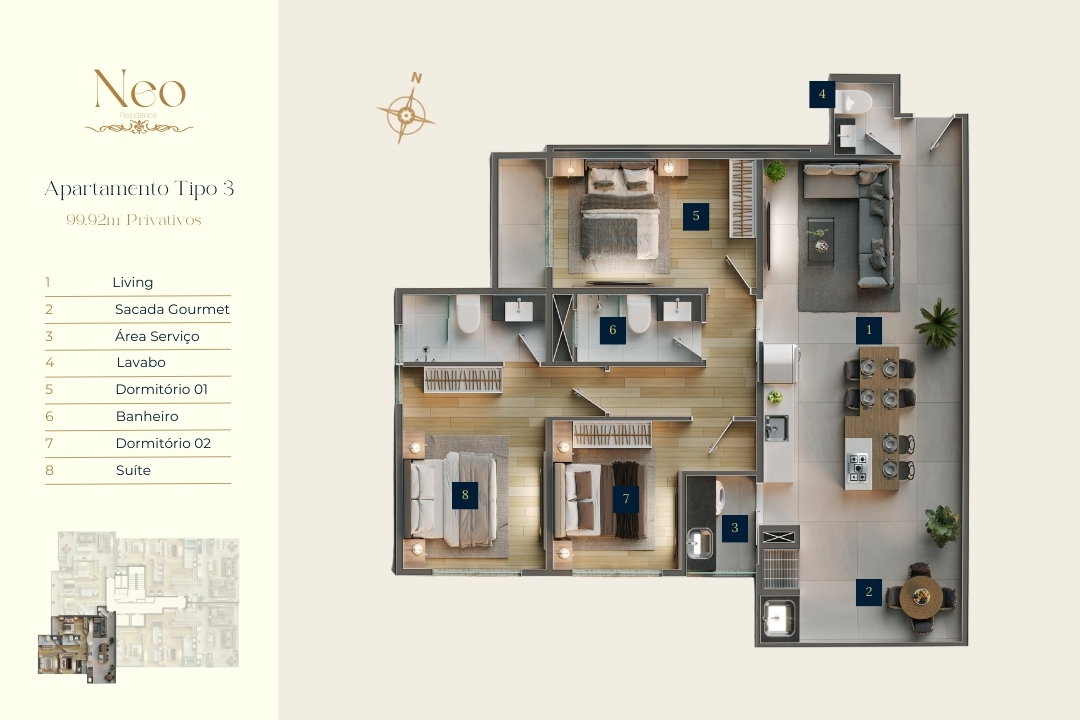 Planta 3 de Neo Residence