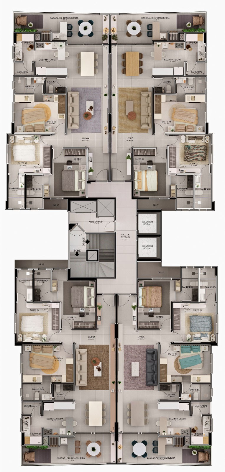 Planta 1 de Residencial Belize