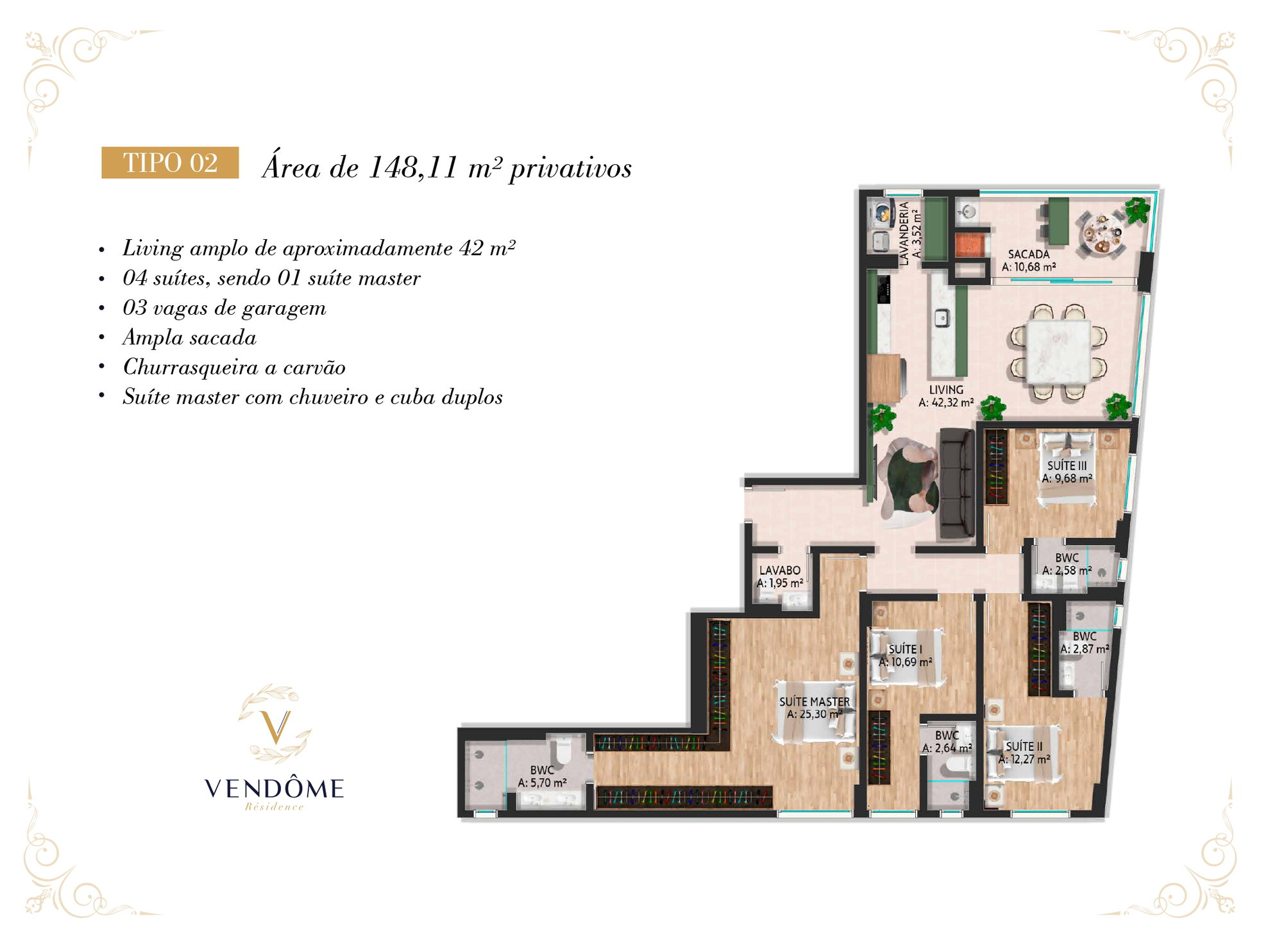 Planta 6 de Vendôme Résidence