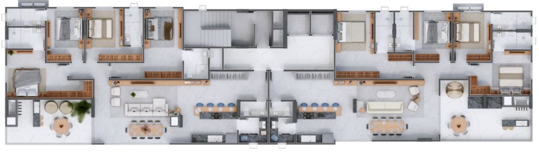 Planta 1 de Dubai Residence