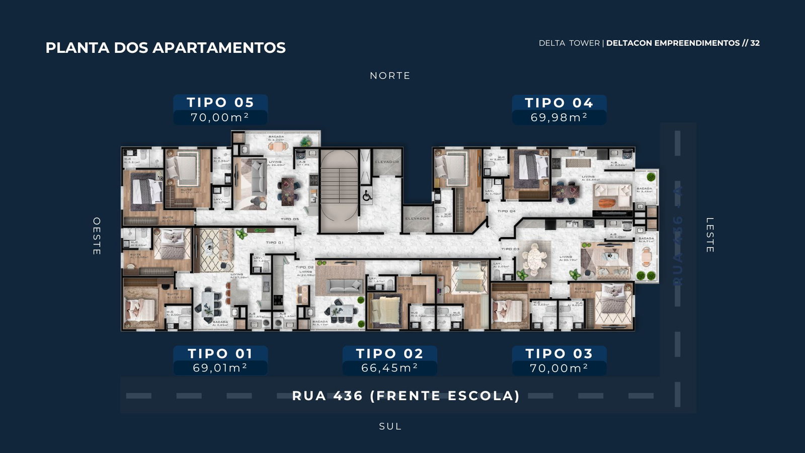 Planta 1 de Delta Tower