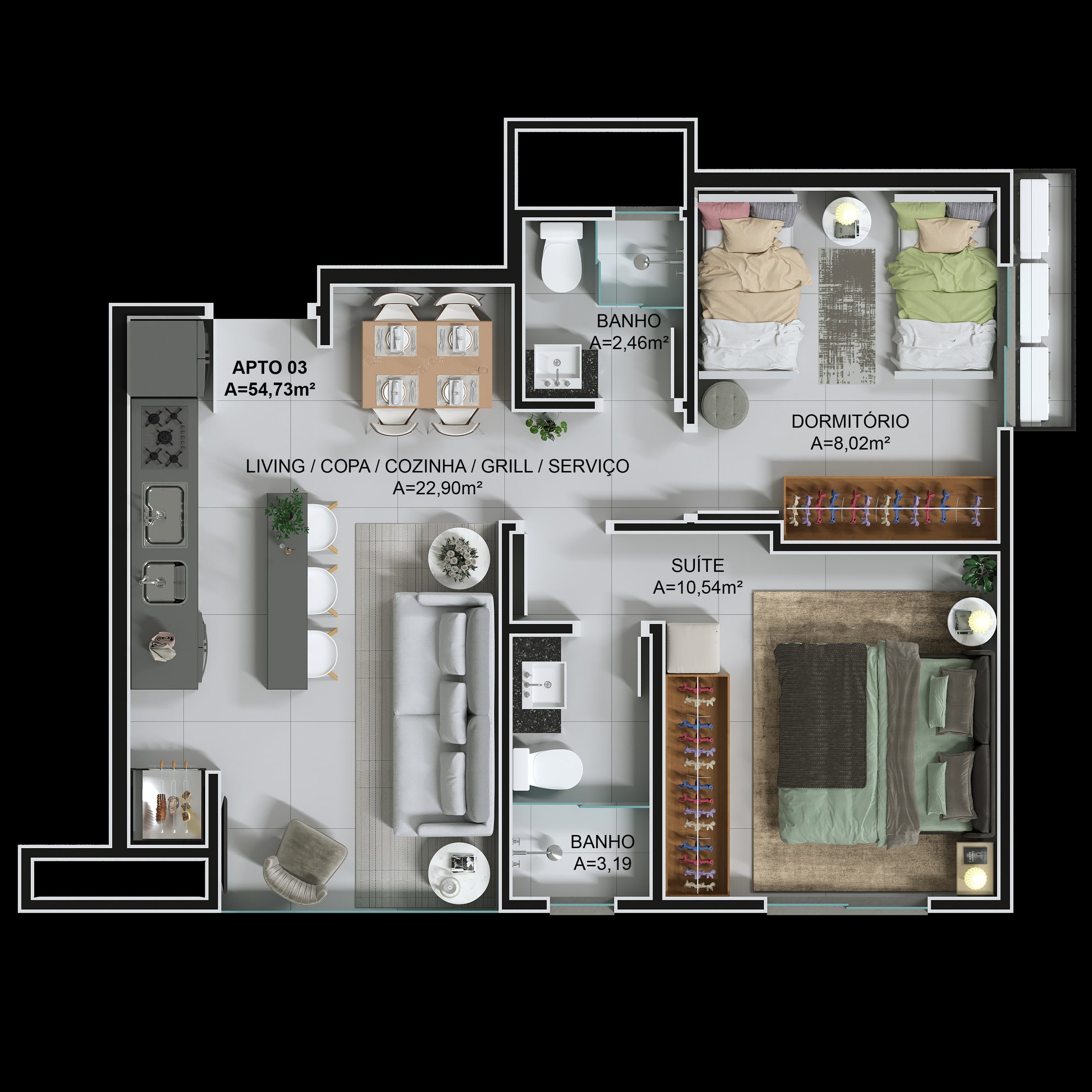 Planta 3 de Ciano Residence